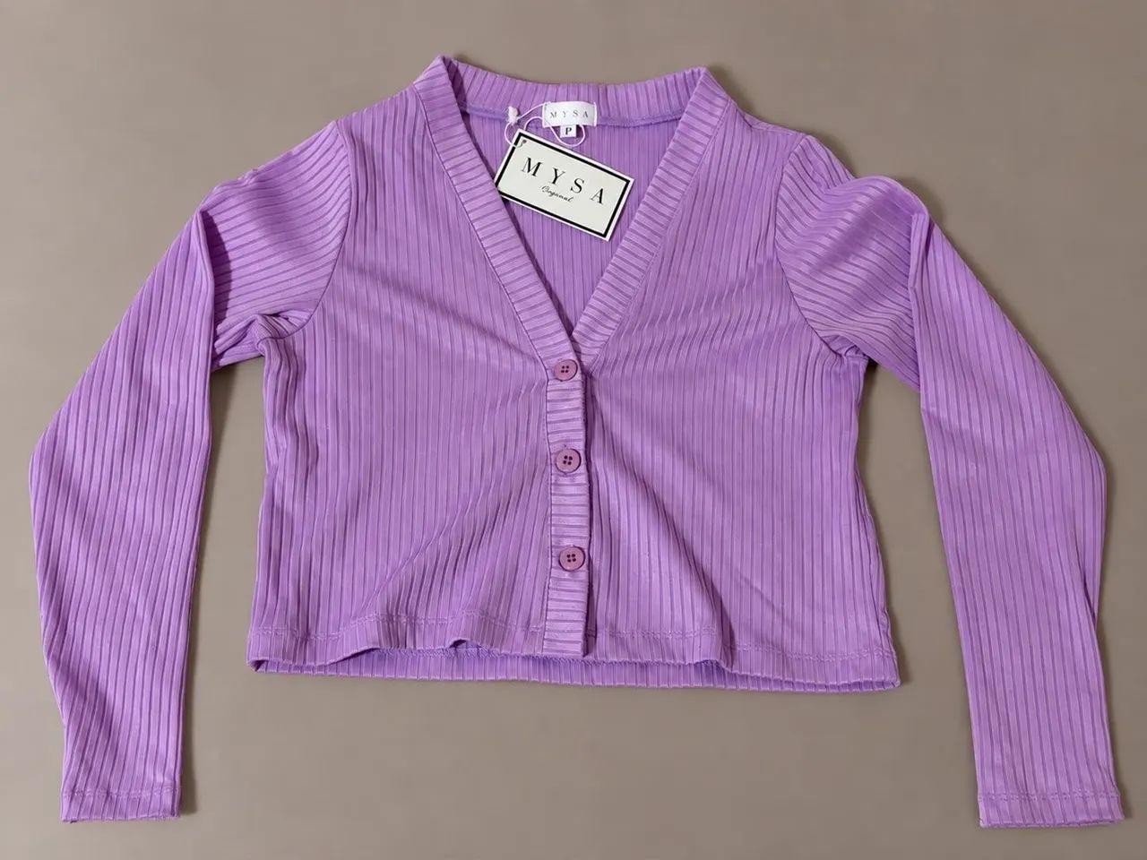 Cardigan lilás mysa apparel 