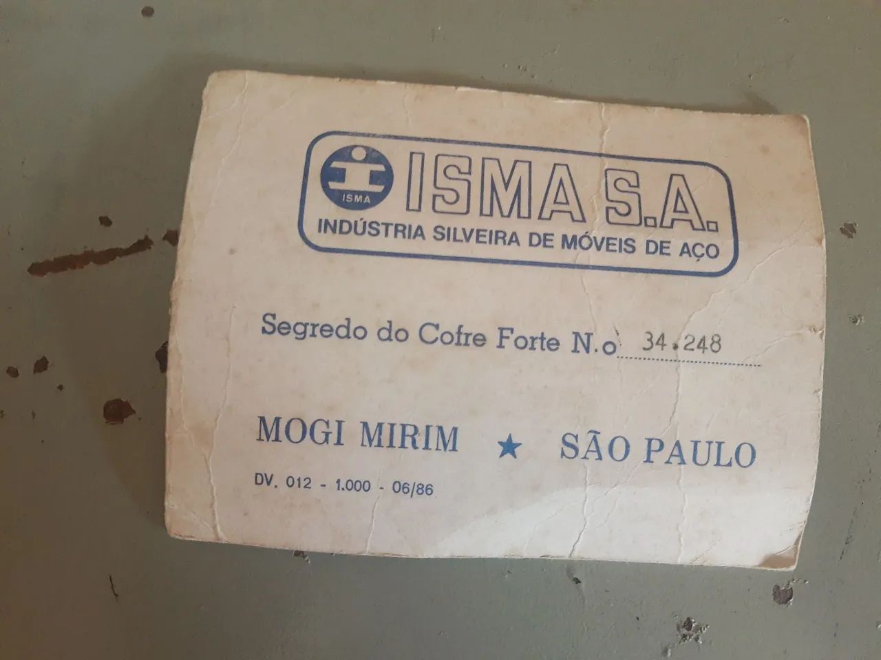 Cofre De Aço 80cm Concretado com segredo  - Foto 5
