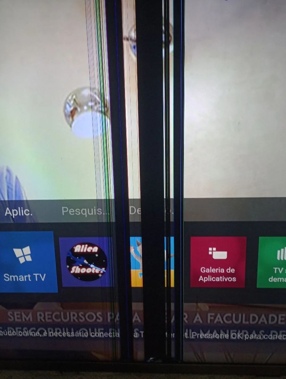  Ismart tv 50 polegadas com defeito  - Foto 2
