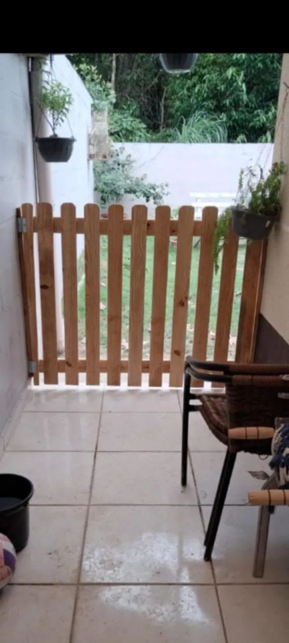 Cercadinho e portão Paletes - Foto 3