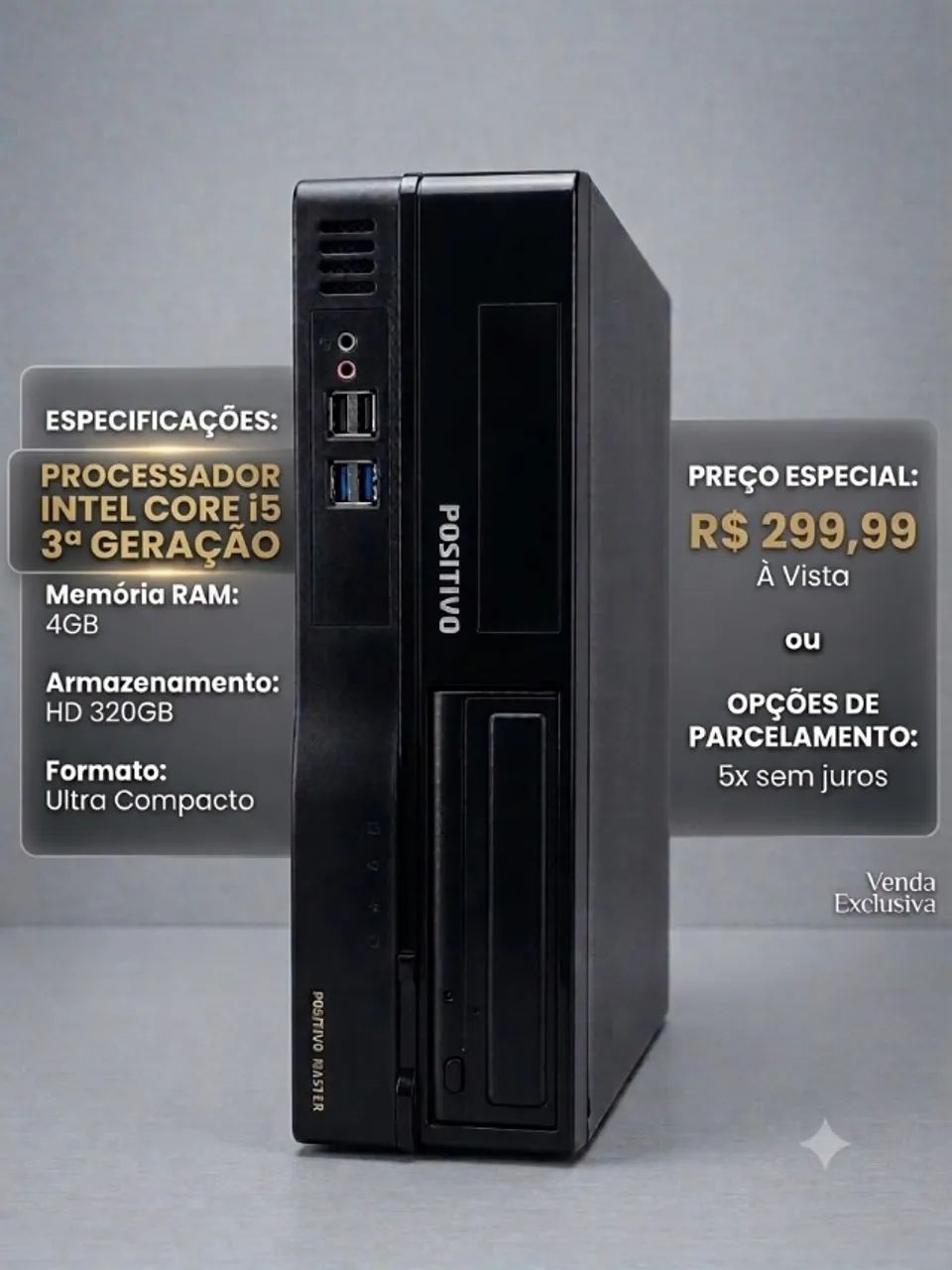 Cpu i5 3 Geração  4 Ram 