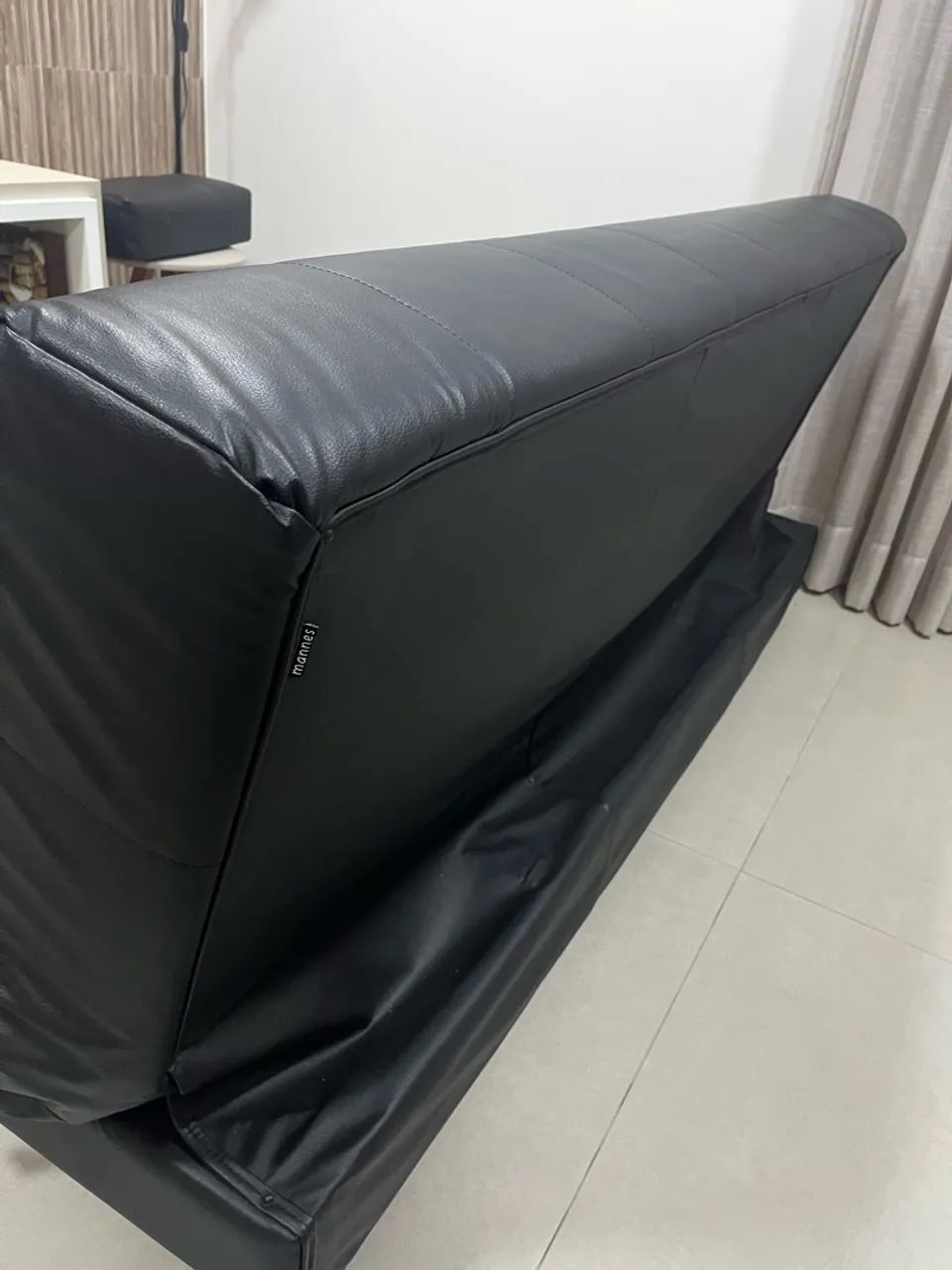 Sofá Cama Retrátil 3 lugares Couro Legítimo  - Foto 3