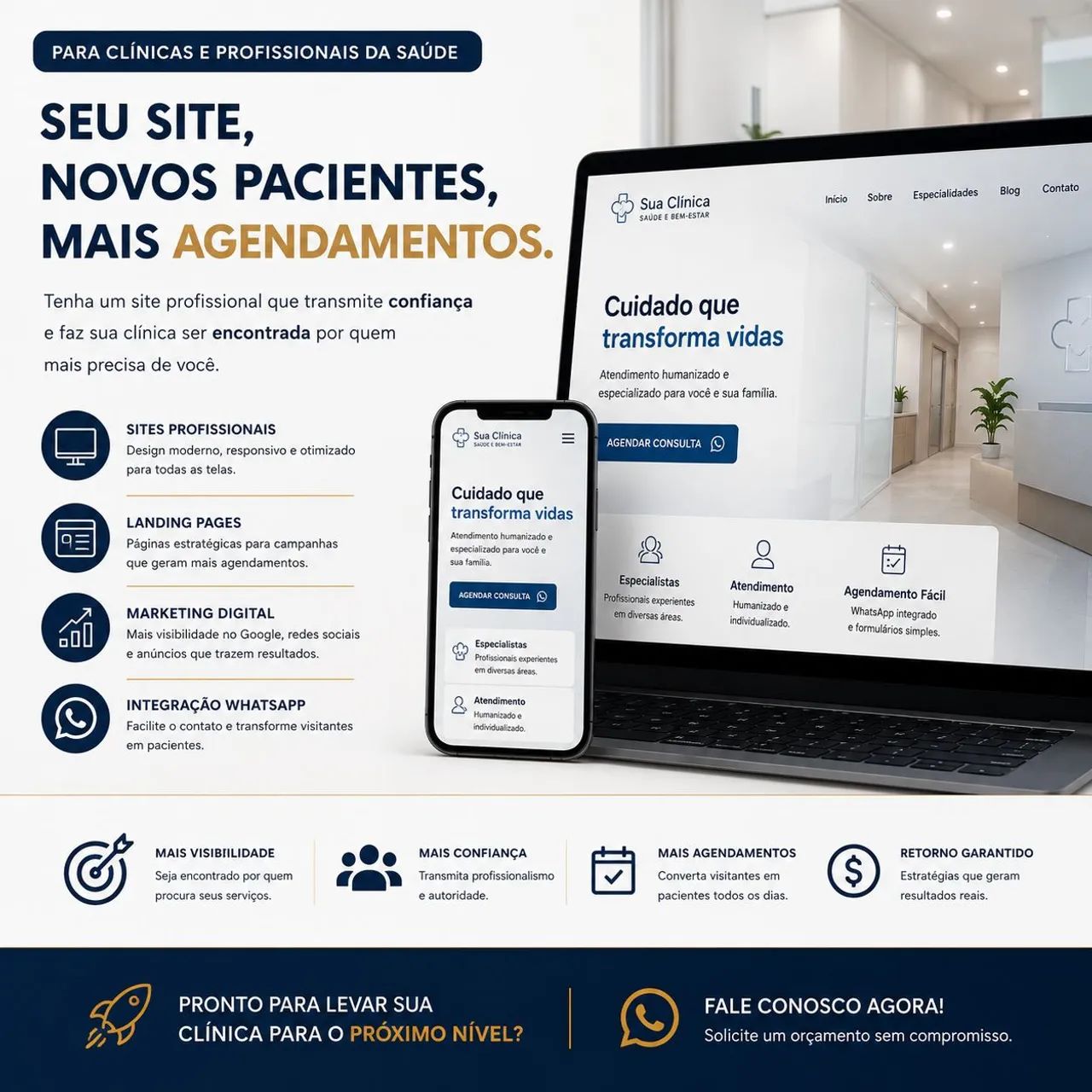 ? Site para Clínicas e Profissionais da Saúde