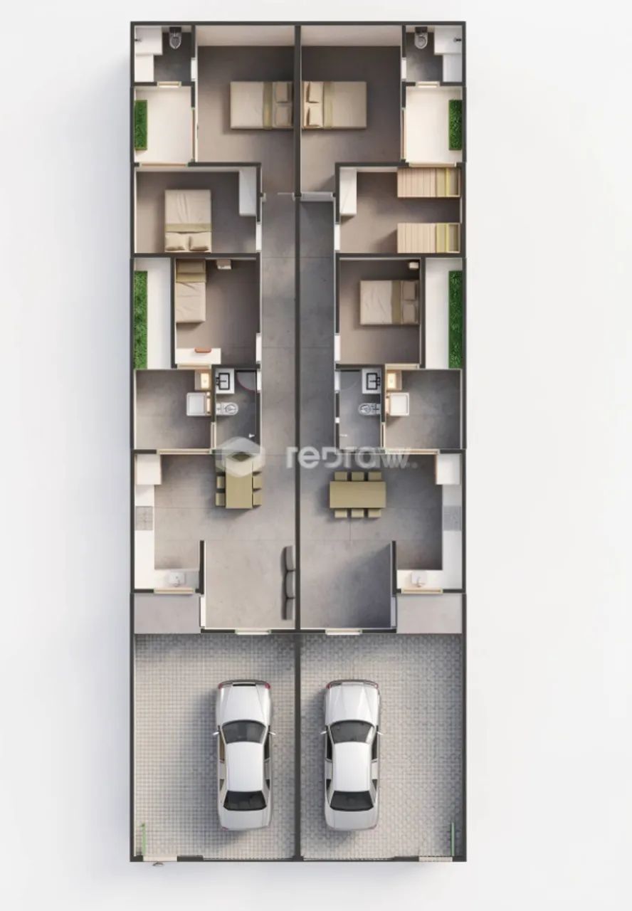 Casa 3quartos, com suíte - 80m²