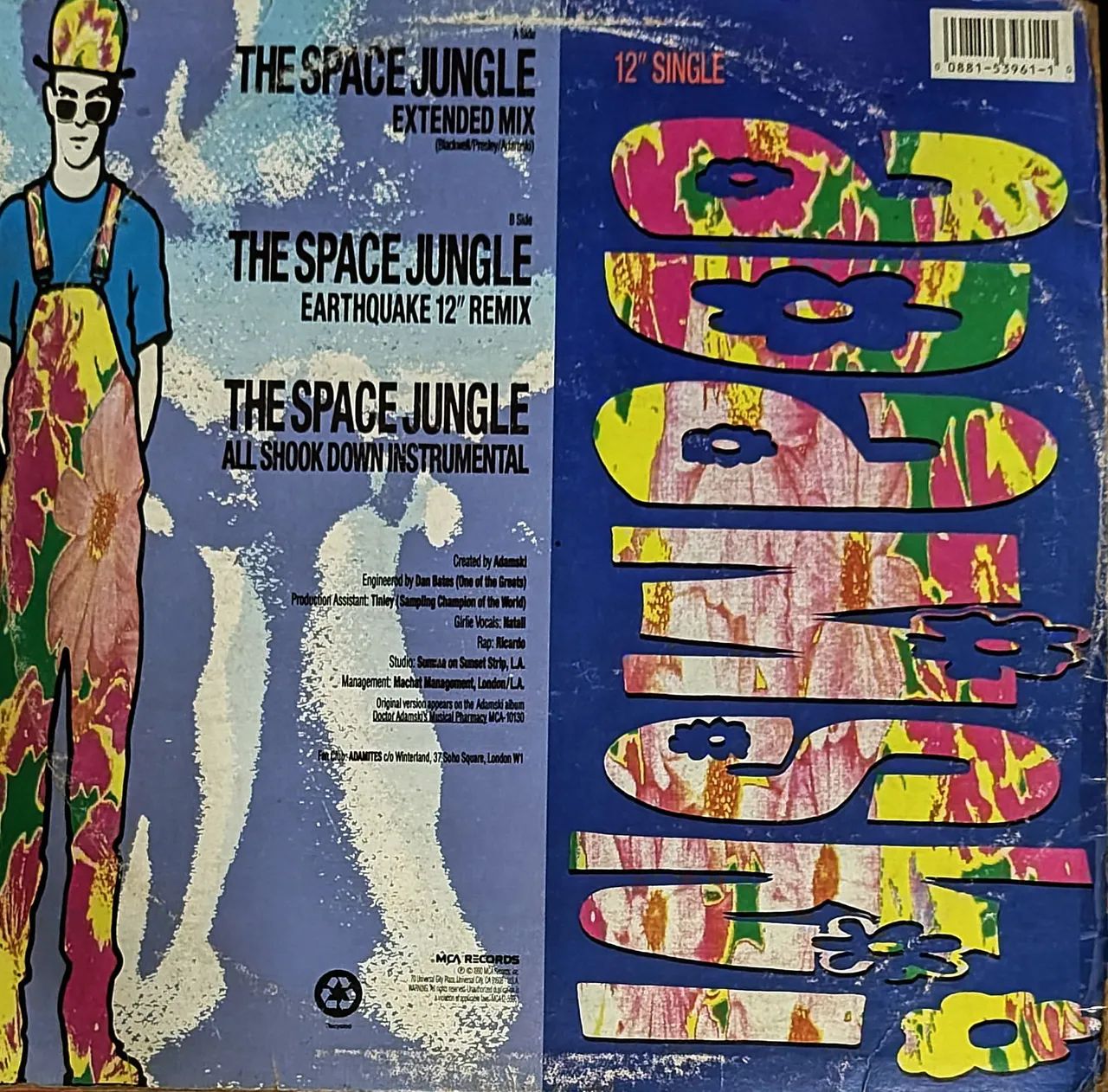 Lp Vinil Adamski - Space Jingle Single 12" - Foto 2