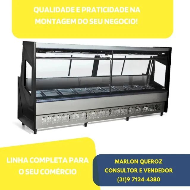 Balcão de Açougue 3M Preto Polar 220V
