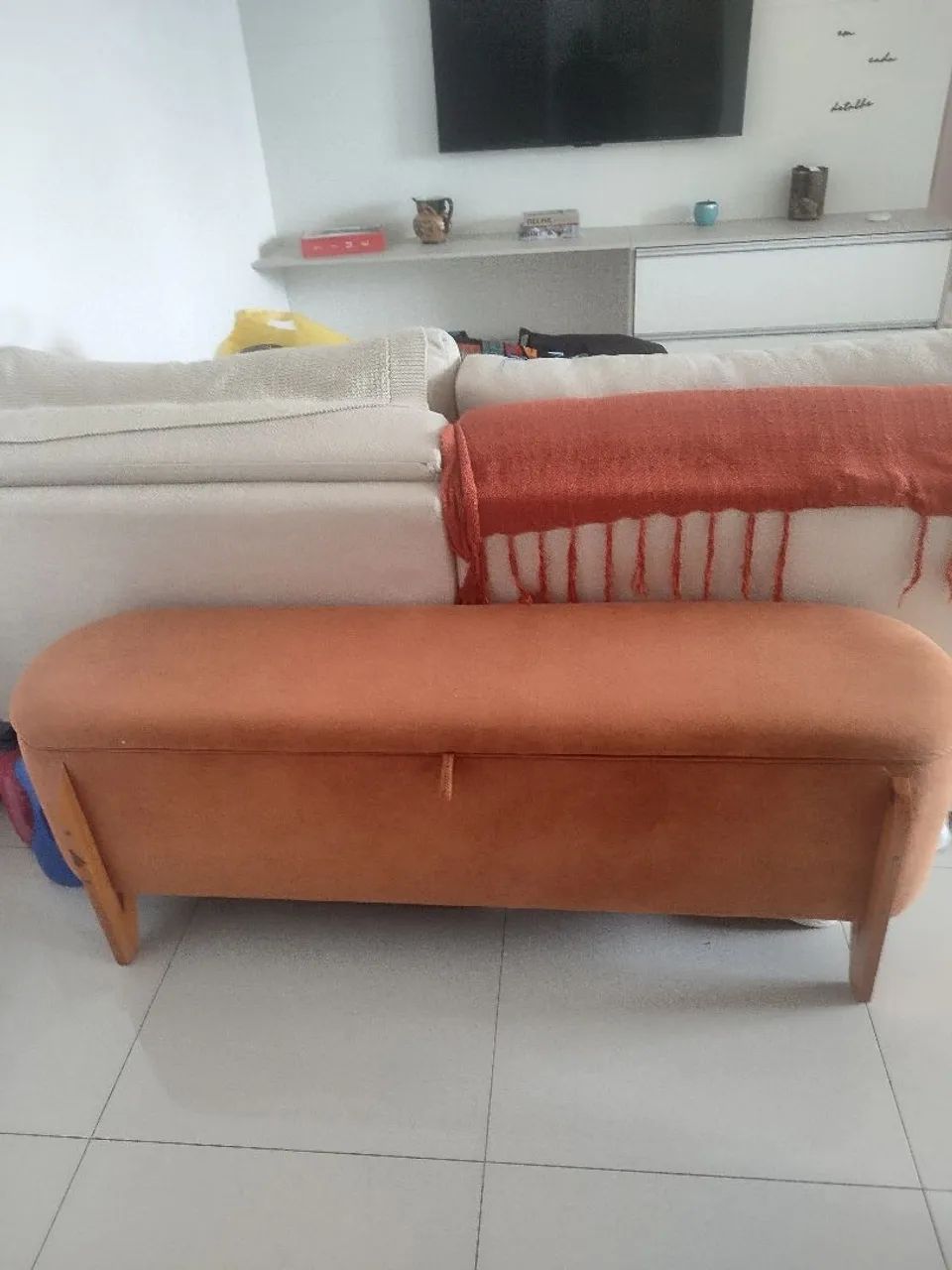 Baú para atrás do sofá e cama - Foto 2