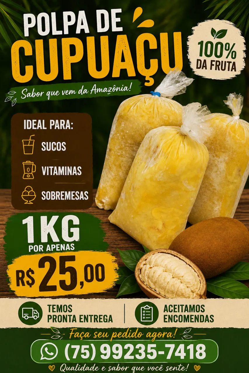 Polpa de Fruta Cupuaçu