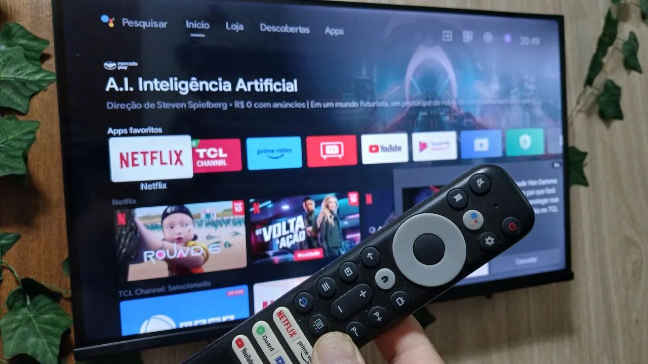 Vendo essa tv da marca TCL DE 32 POLEGADAS ANDROID SMART COMPLETA  - Foto 2