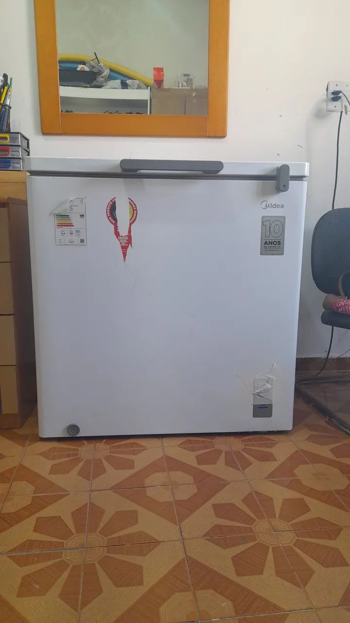 Freezer 205 litros midea horizontal