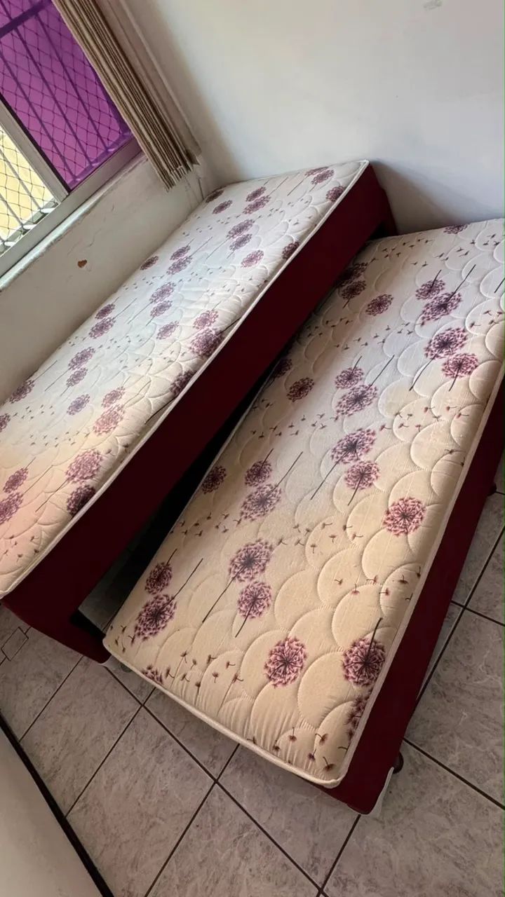 Bicama Solteiro com Cama auxiliar + 2 colchões | Benfica - Foto 2