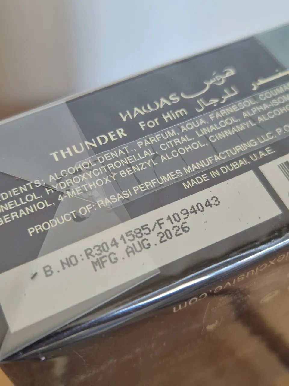 Perfume Hawas Thunder 100ml Lacrado - Foto 3