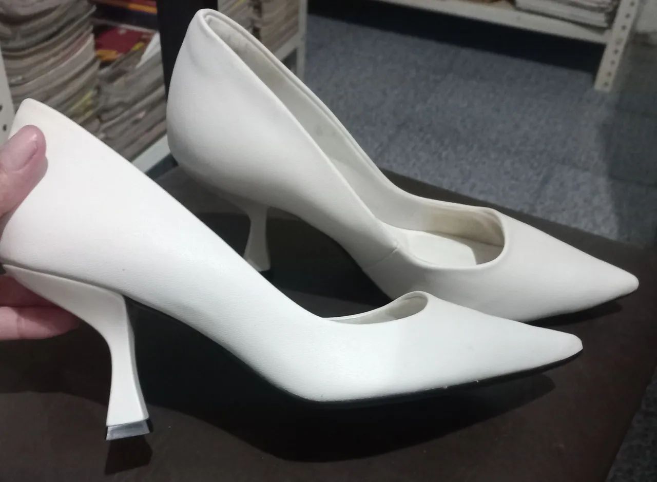 Scarpin branco  - Foto 3
