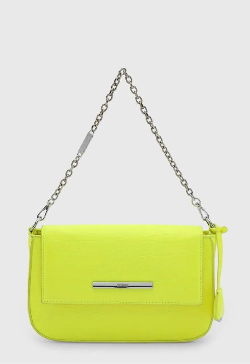 Bolsa Shoulder Santa Lolla Retangular - Neon Amarela. 