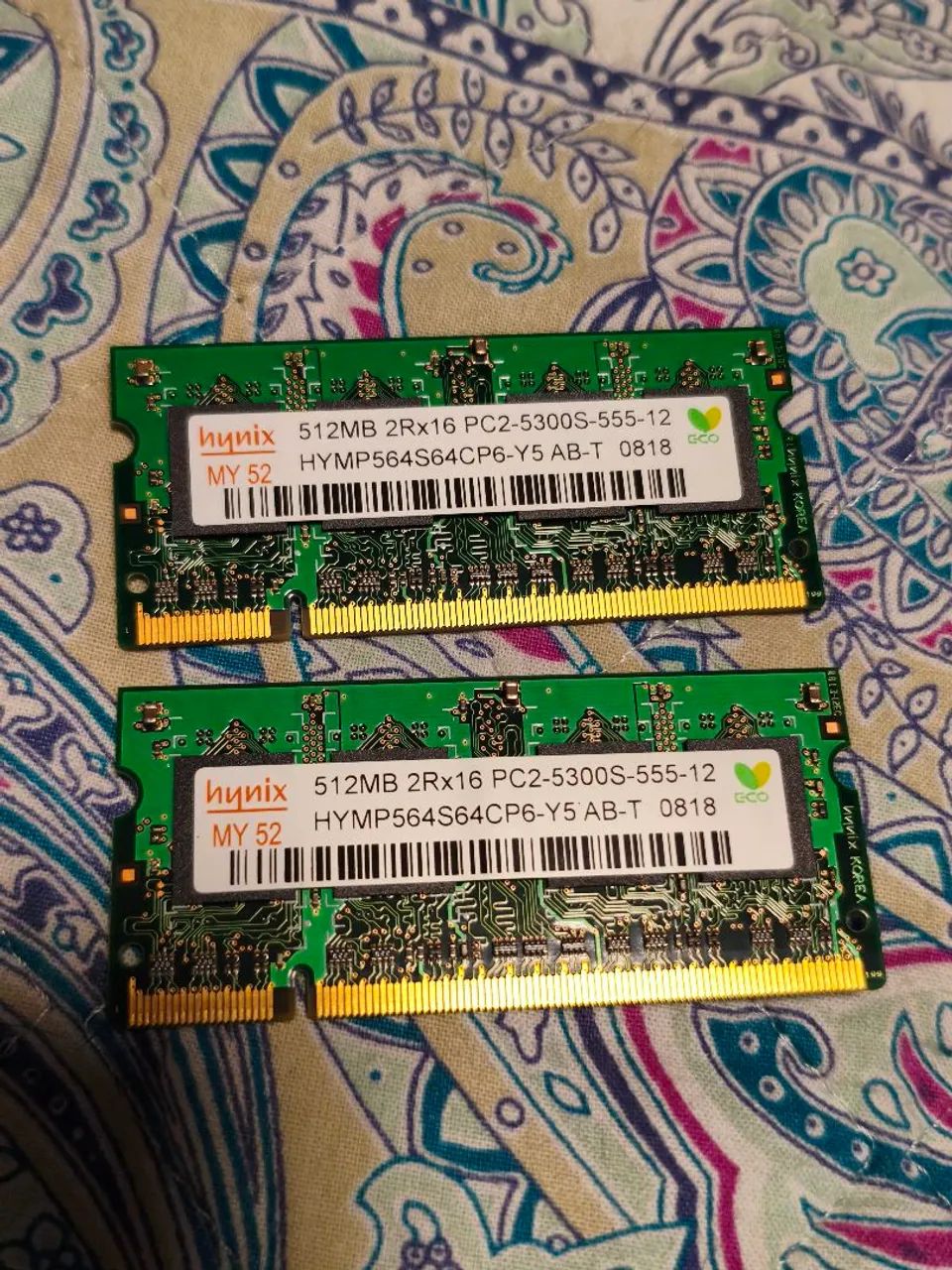  Memória ram 512mb DDR2 cada pente (o par) - Foto 4