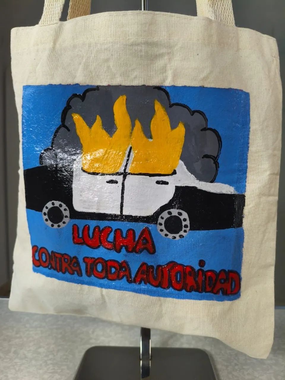 Ecobag exclusiva pintada a mão Autoridade 30x30 - Foto 2