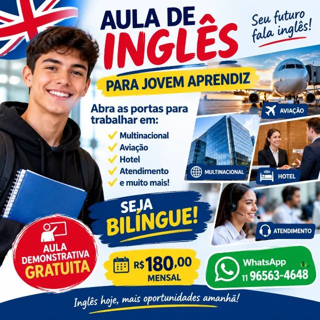 Aula de Inglês para Jovem Aprendiz