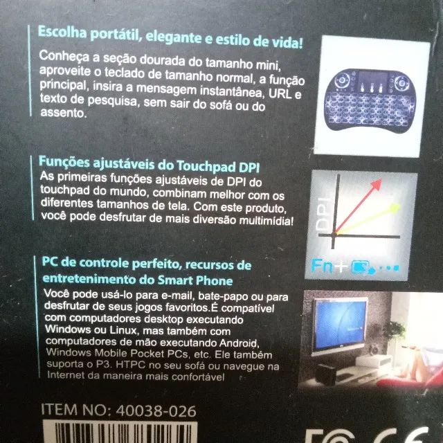 Mini Teclado sem Fio RGB bluetooth - Foto 2