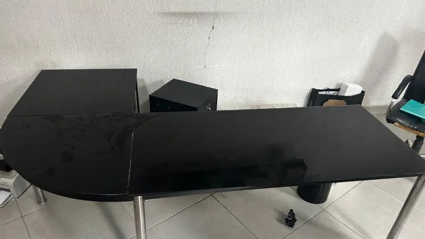 Mesa de escritório Preta - Foto 3