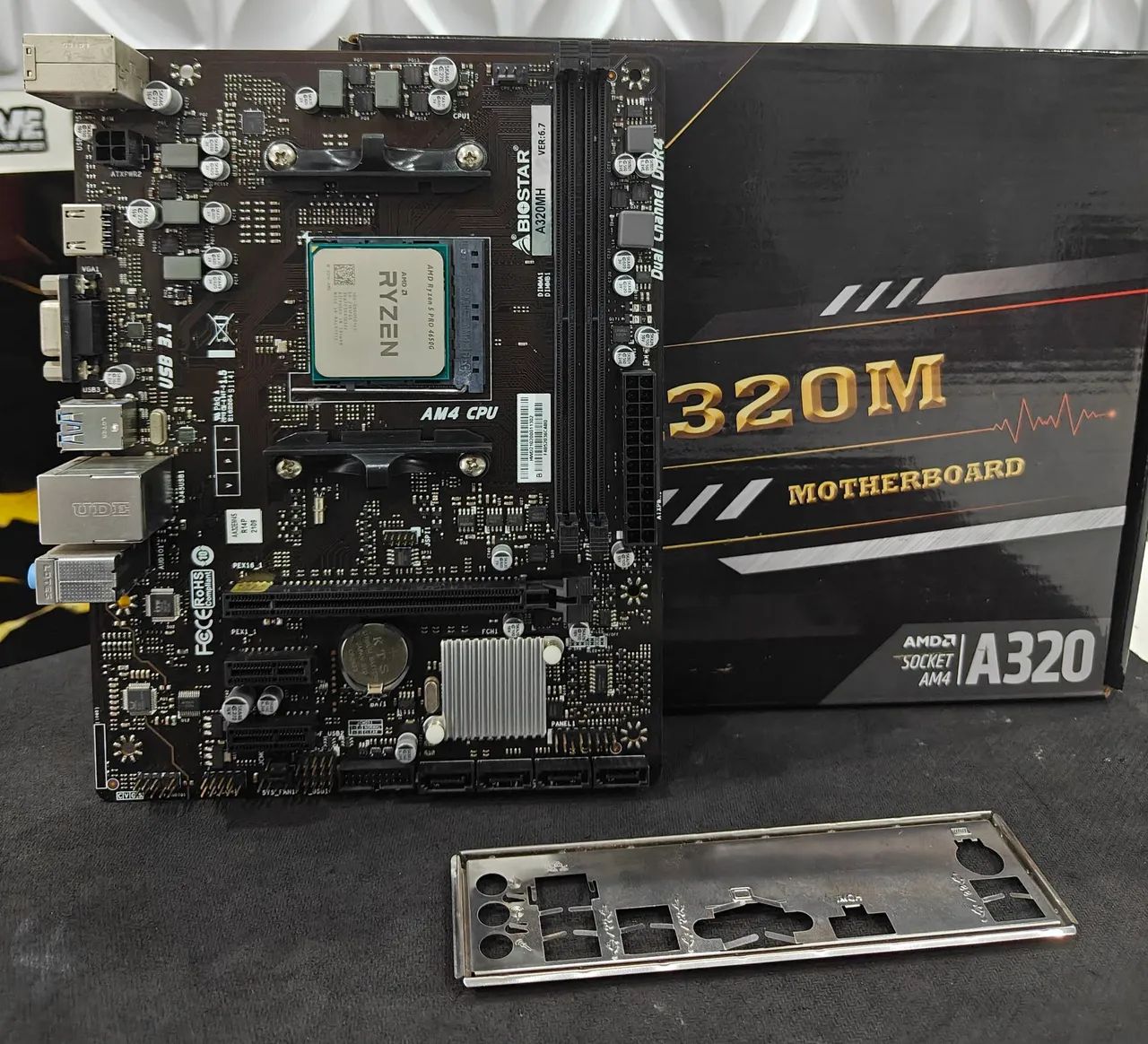 Kit placa mãe Ryzen 5 PRO 4650G