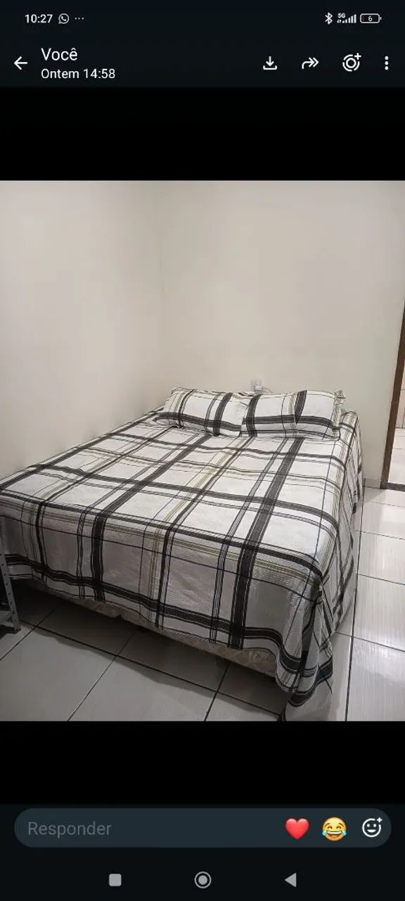 Cama box e colchão 