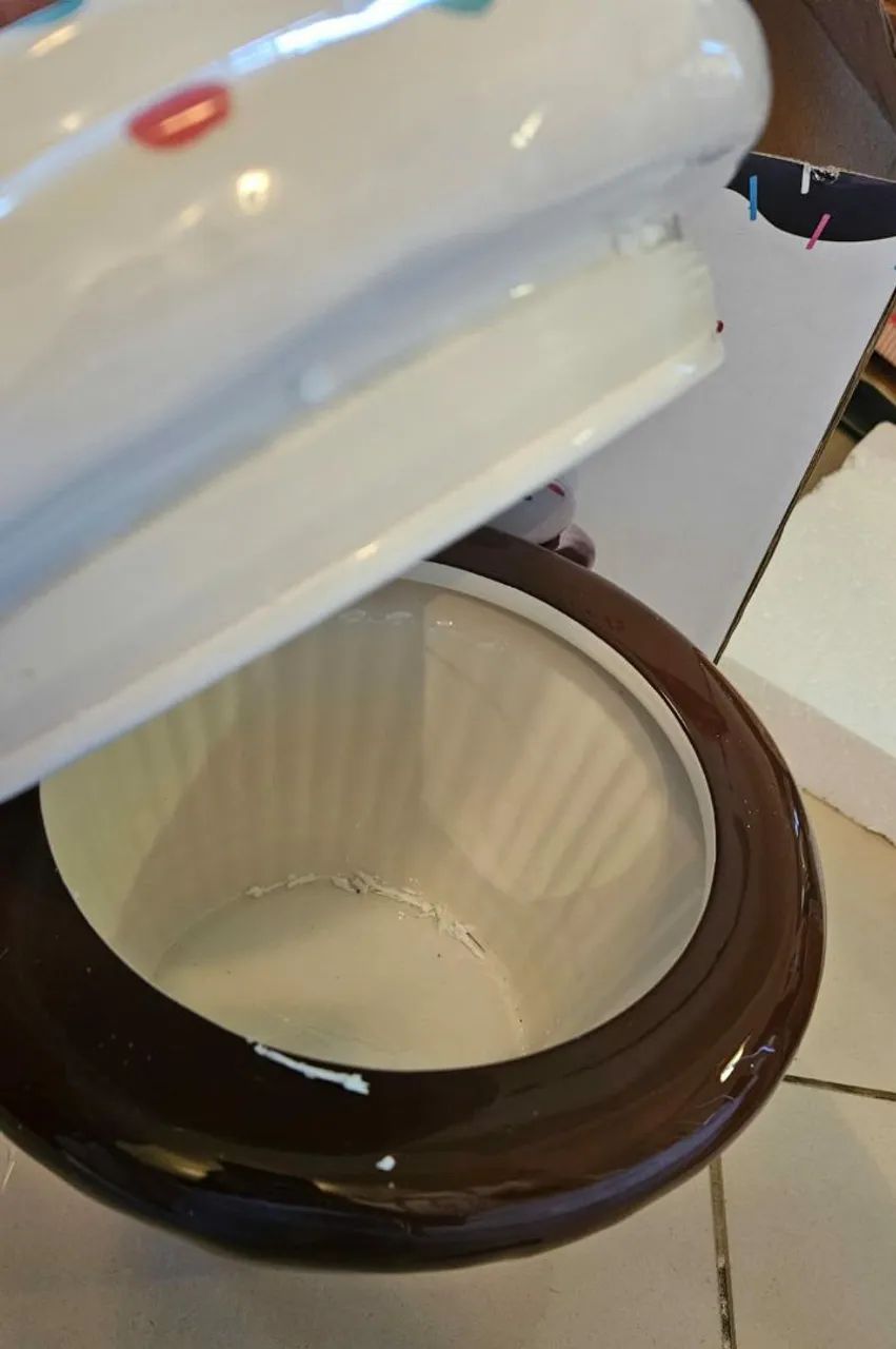 Pote porta biscoitos, balas ou decorativo. Sem uso! - Foto 4