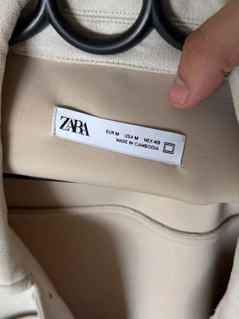 Jaqueta Zara Bege M - Foto 3