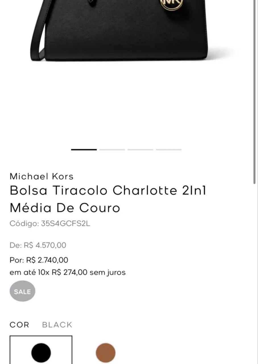 Michael Kors Bolsa Preta Original - Foto 2