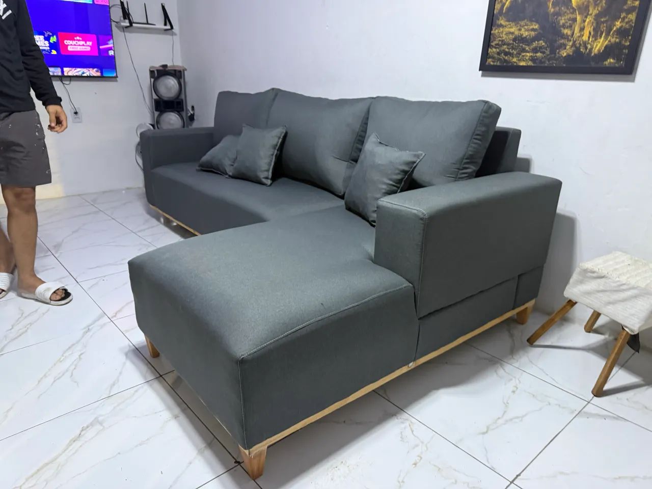 Sofá com chaisse modulado  - Foto 4