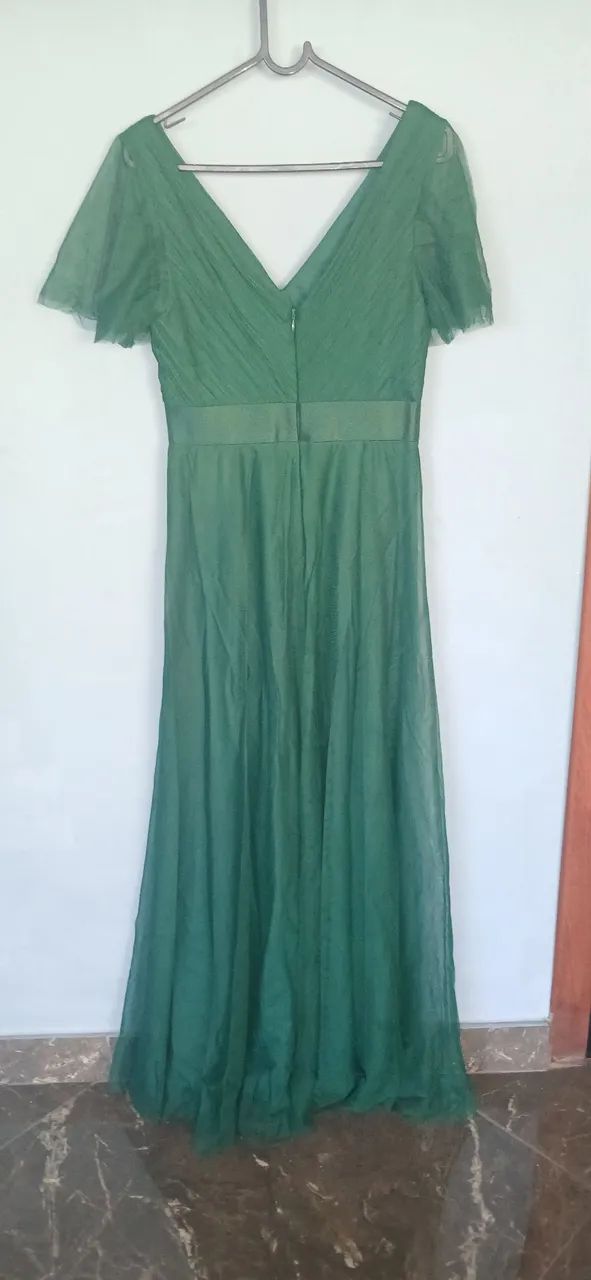 Vestido verde esmeralda  - Foto 3