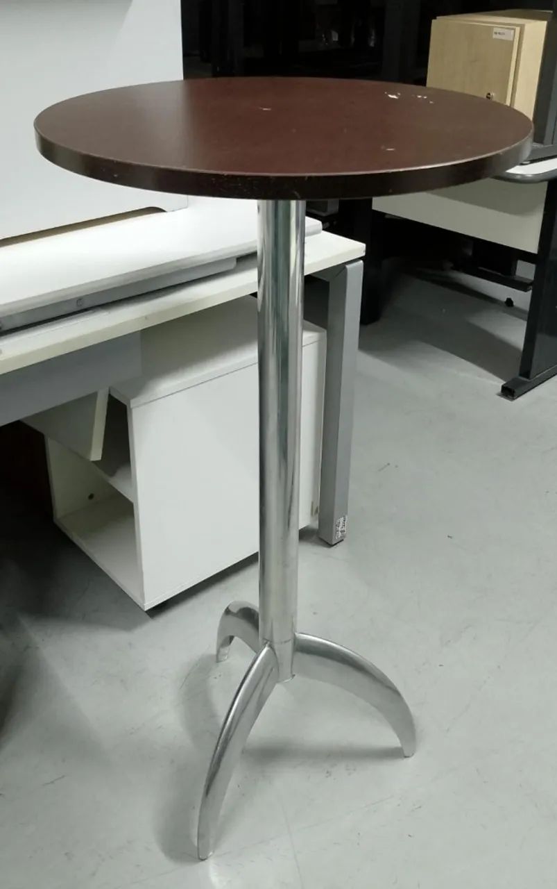Mesa Bistrô Com Pé Cromado Para Escritório  - Foto 4
