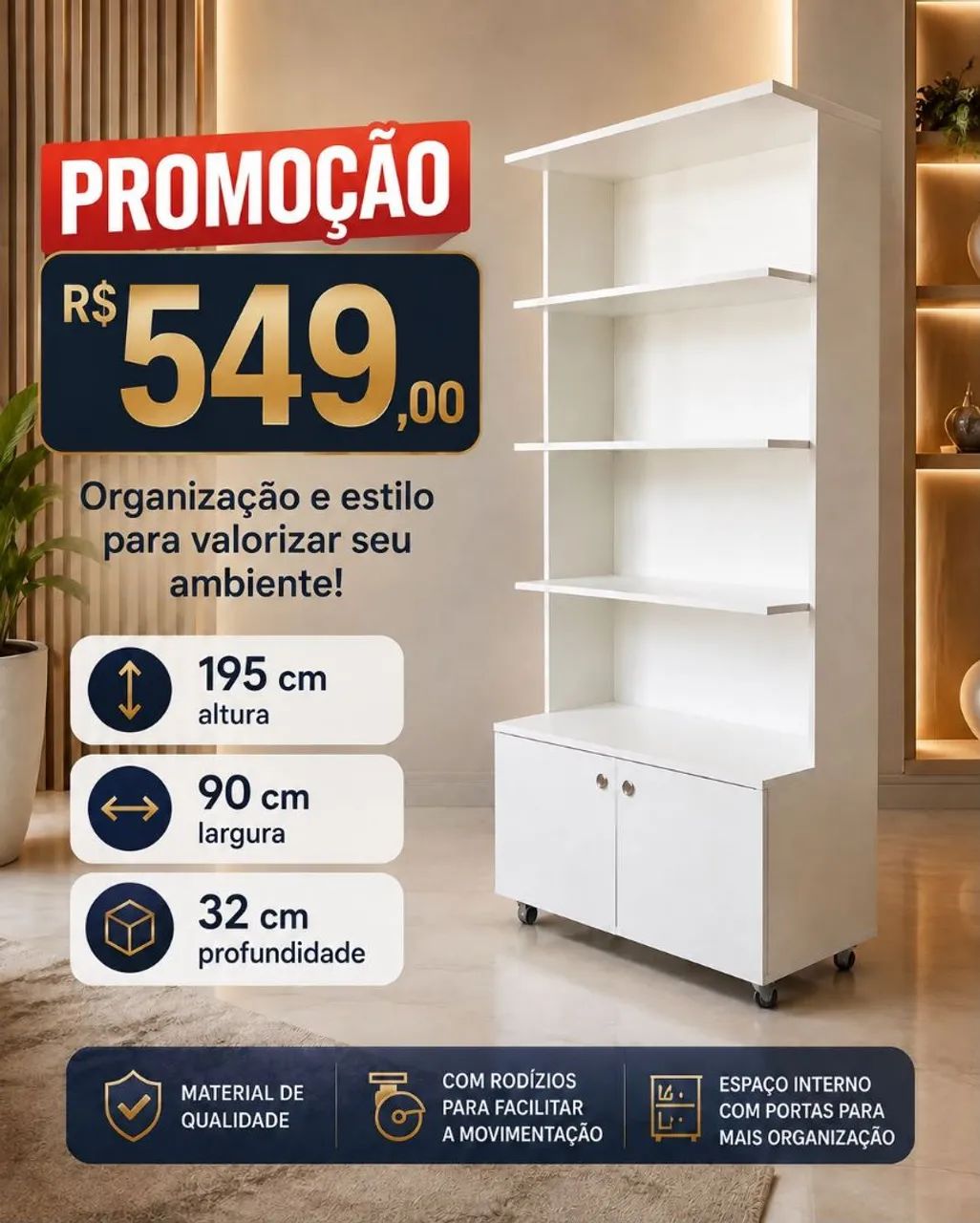 Expositor prateleira MDF  - Foto 4
