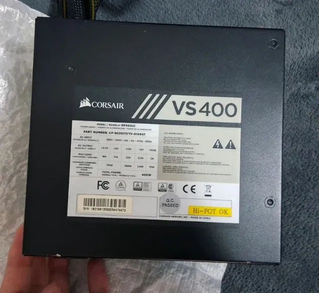 Fonte Corsair VS400 80 Plus White - Selo de Qualidade (Funcionando 100%) - Foto 4