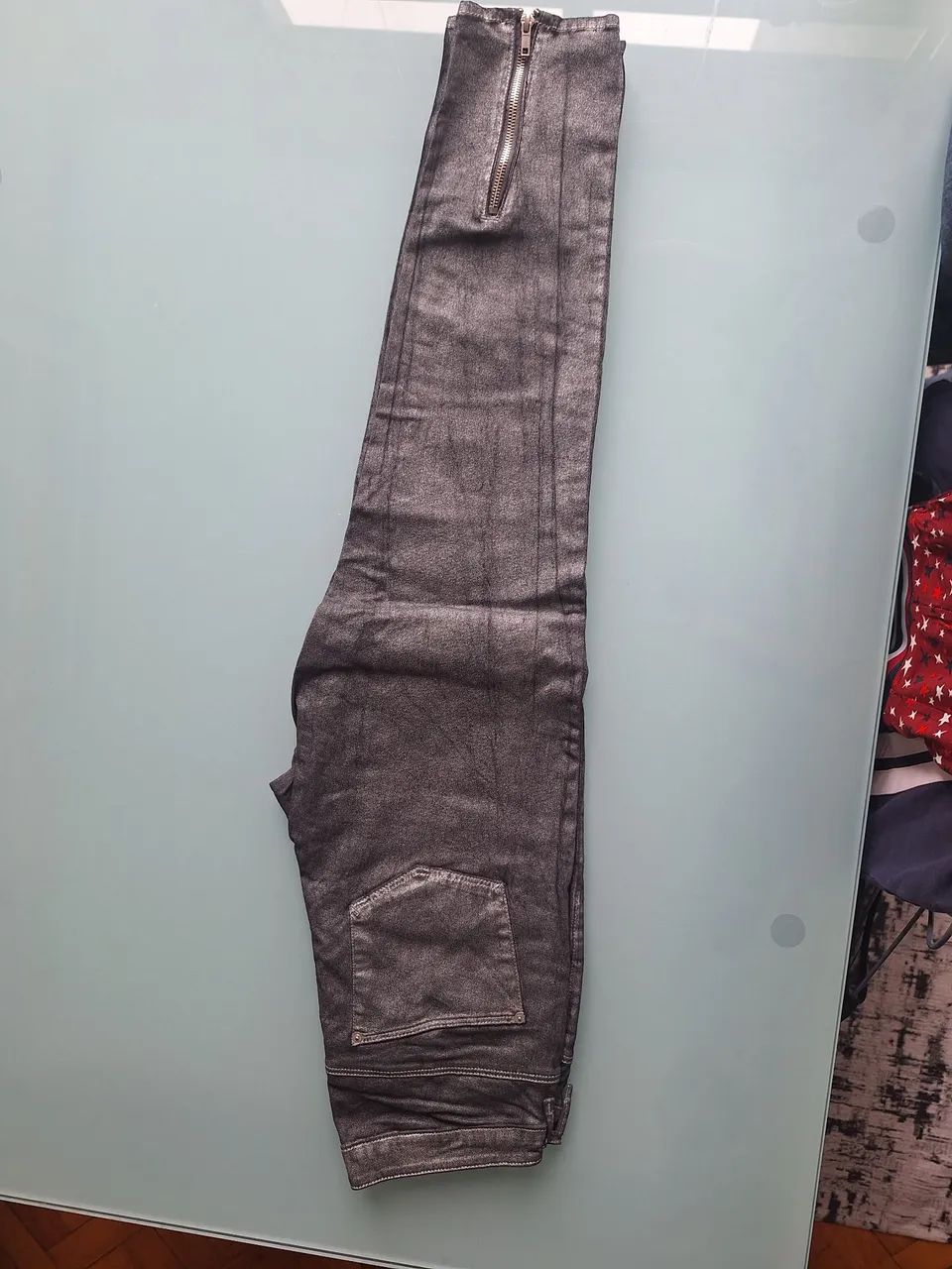 Calça jeans prata importada 40 - Foto 3