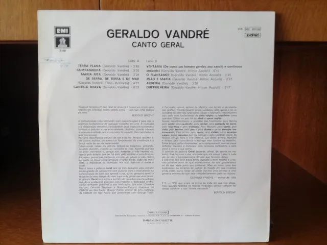 LP Geraldo Vandré - Canto Geral - Foto 2