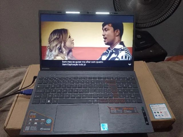 Notebook Semi-novo na Caixa promocional 