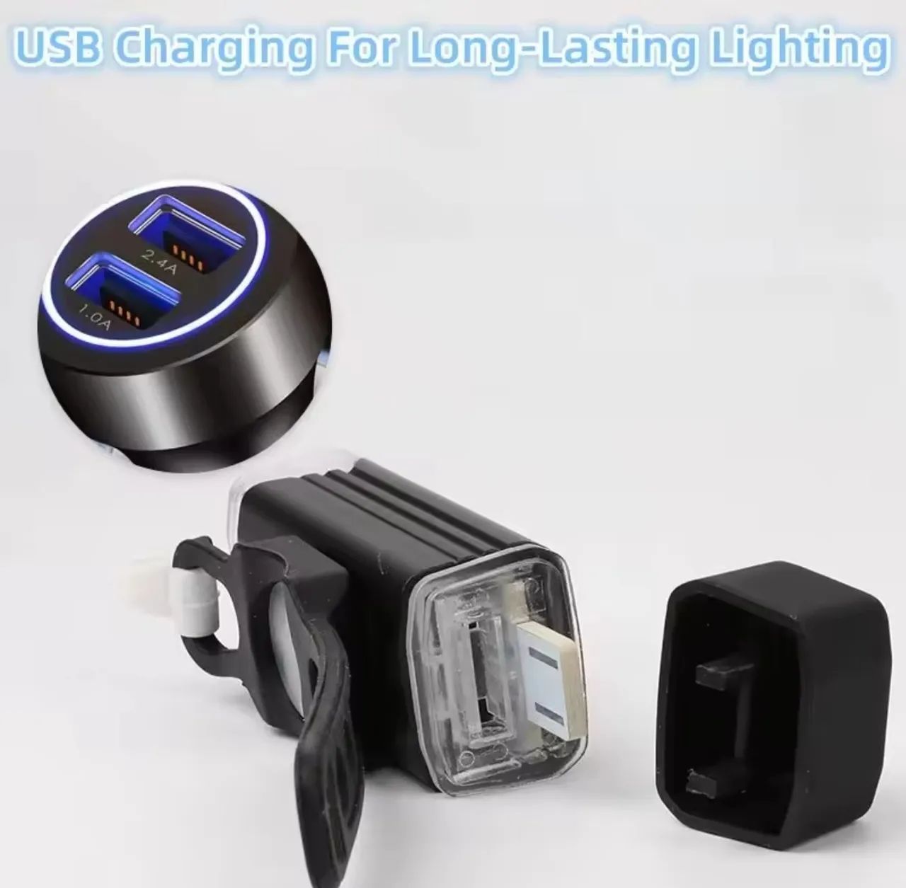 Lanterna Led Frente Machfally 180 Lúmens 4 Funções USB Recarregável - Foto 3