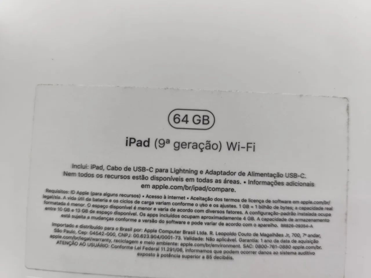 IPAD 9° GERAÇAO 64g - Foto 2