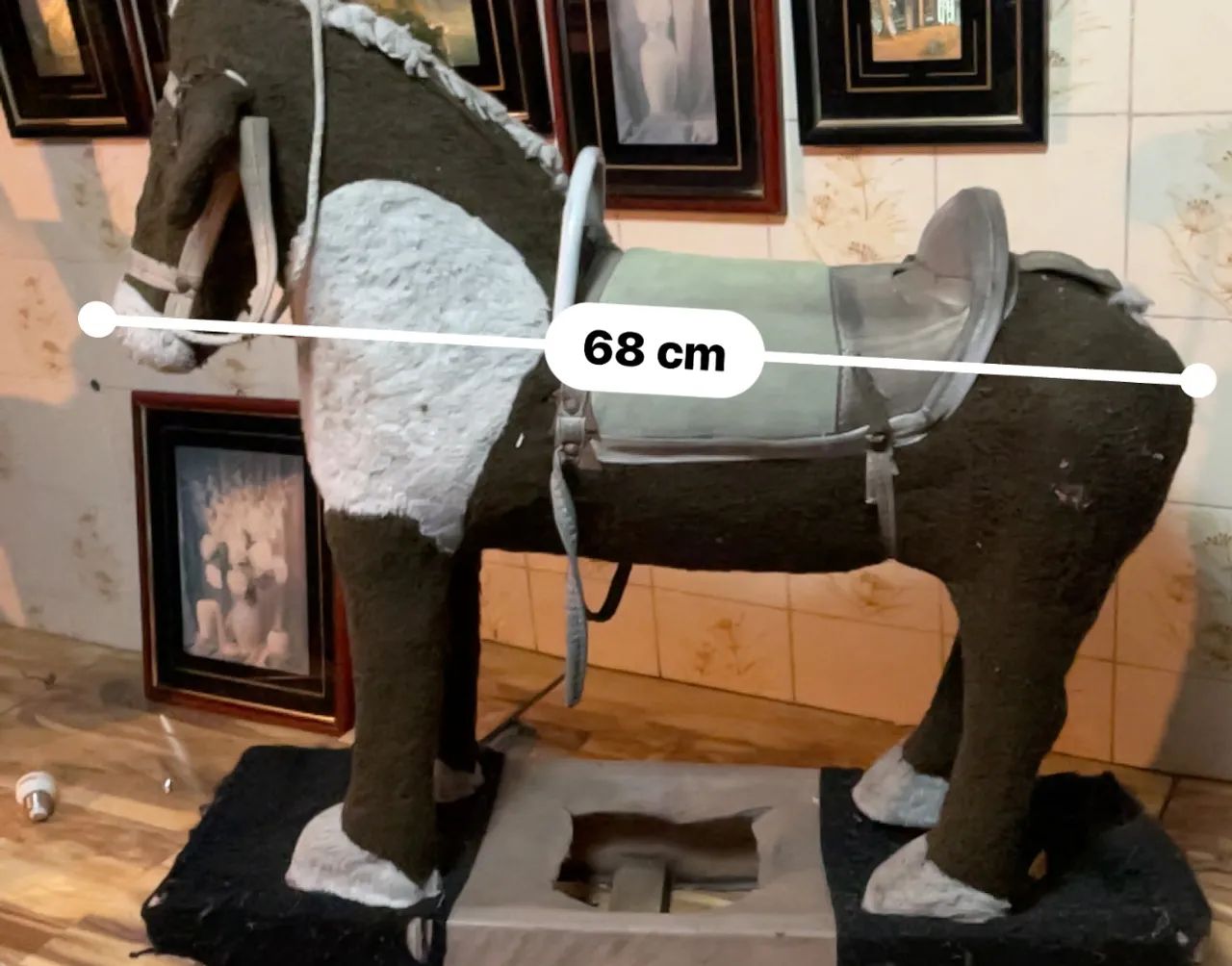Cavalinho de balanço vintage  pelúcia  - Foto 5