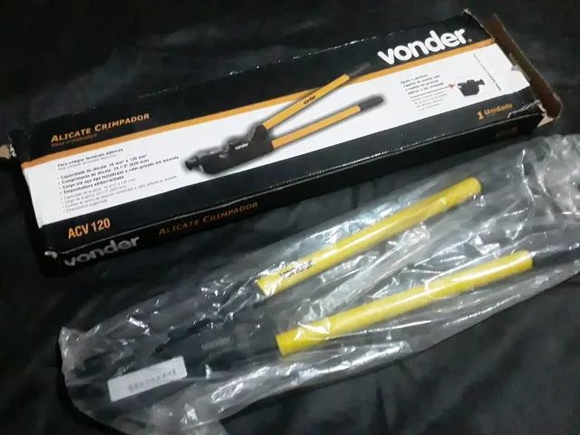 Alicate Prensa Terminal Terminais De 10 A 120 Mm Acv 120 Vonder Novo !!  - Foto 6