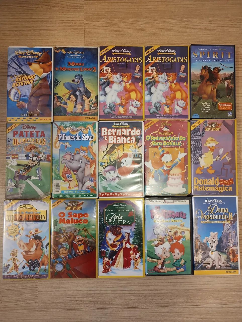 Fitas VHS desenhos Disney diversas
