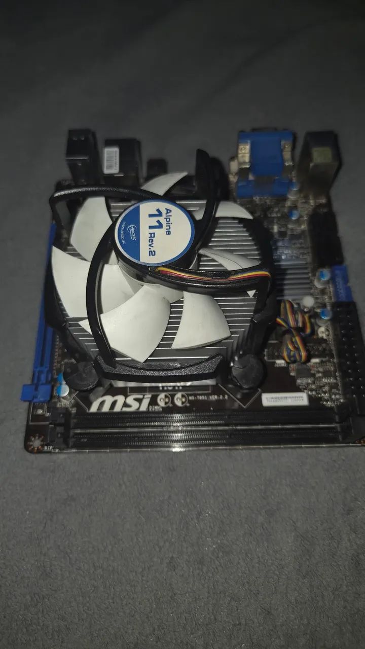 Kit placa mãe msi H81l mais processador Intel core I5 4460 e cooler - Foto 3