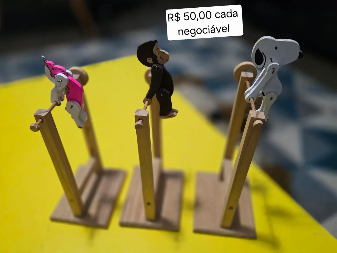 Macaco equilibrista (e outros) artesanal - Foto 4