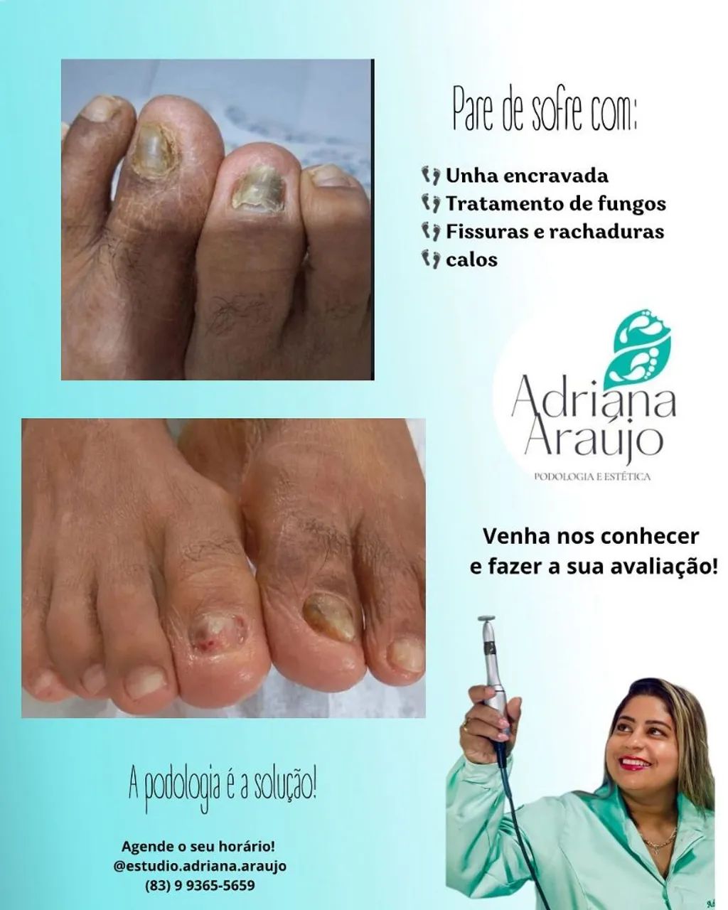 Adriana Araújo podóloga responsável  - Foto 4