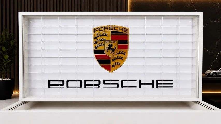 Expositor para Miniaturas 1:64 - Tema Porsche