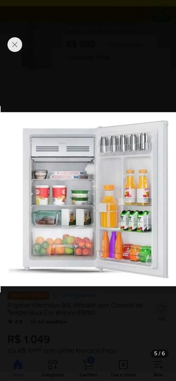 Frigobar Electrolux NOVO 90L COM NF - Foto 4