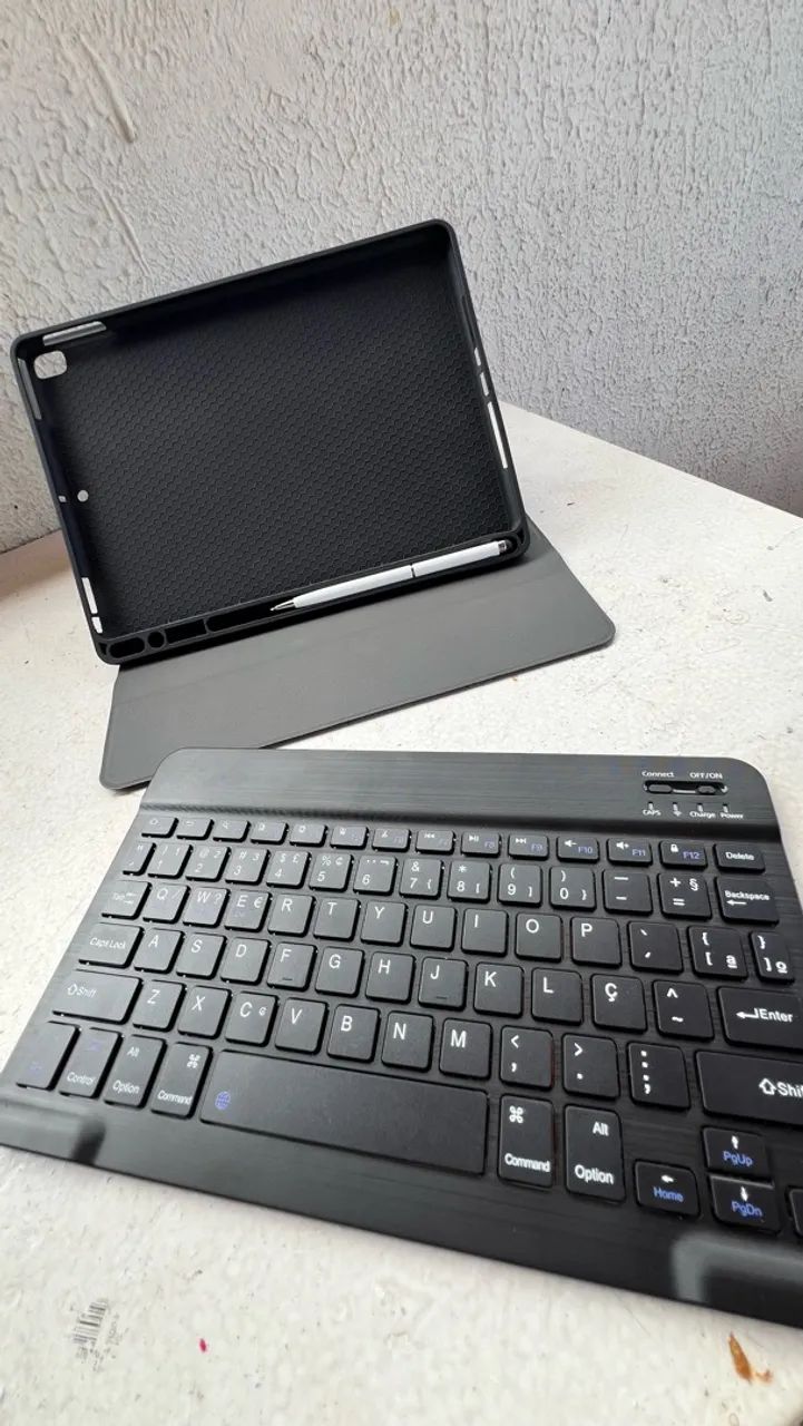 Kit capa + teclado + caneta para tablet - Foto 5