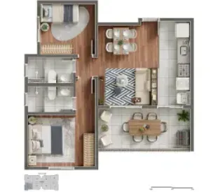 PLANTA 60m²