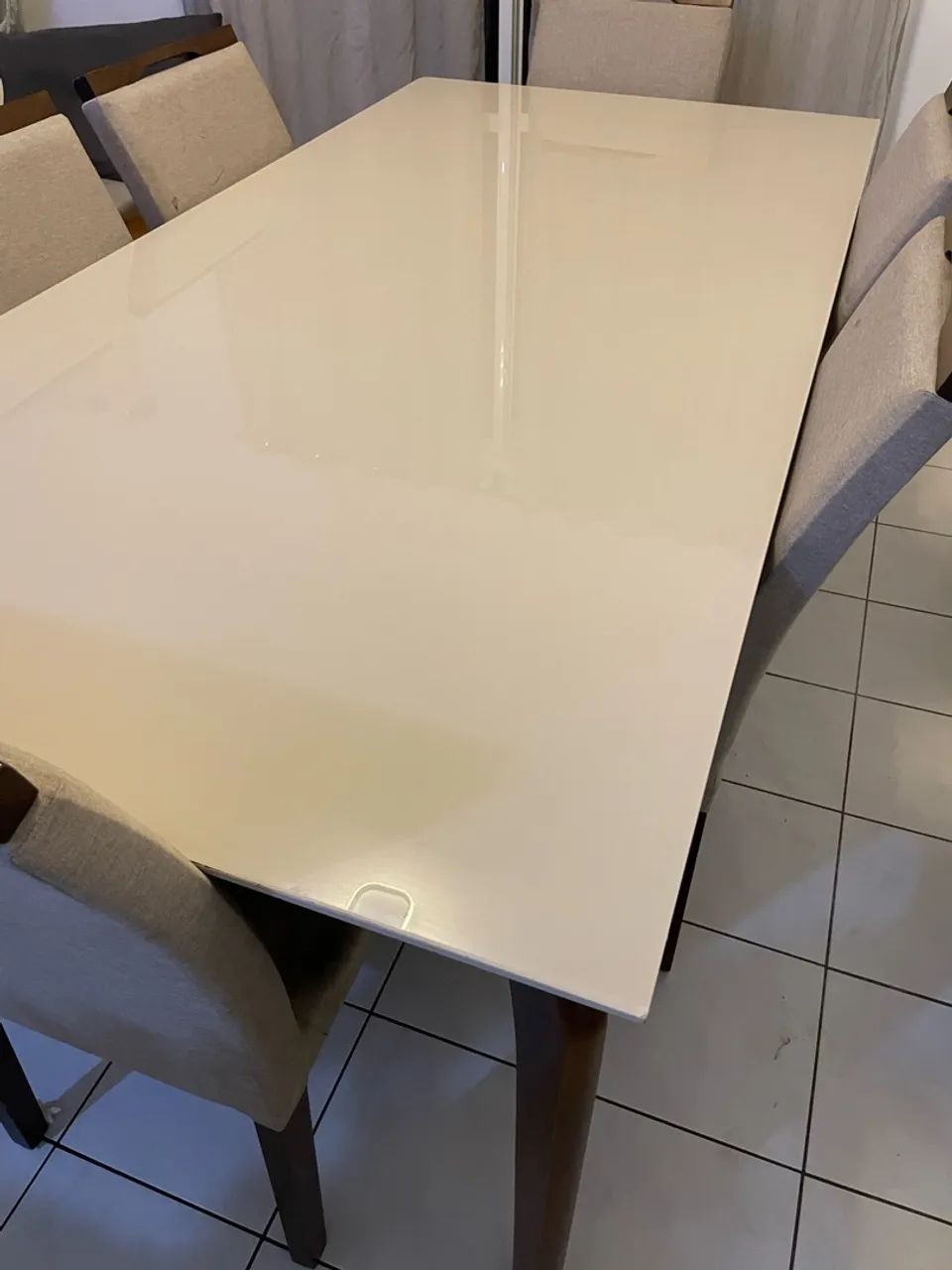 Mesa de jantar de vidro 6 lugares  - Foto 2