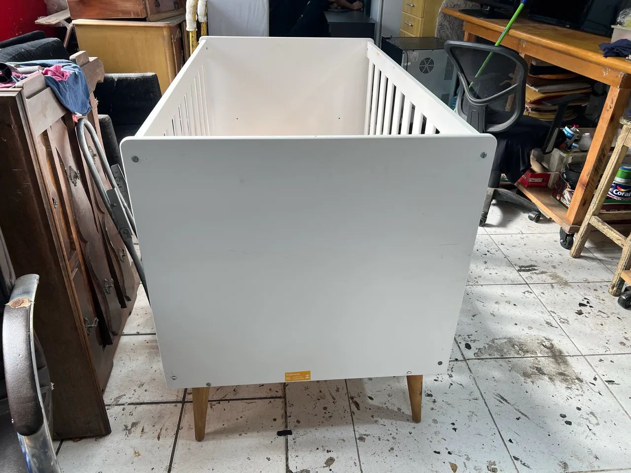 Berço Mini Cama Americano Branco  - Foto 6
